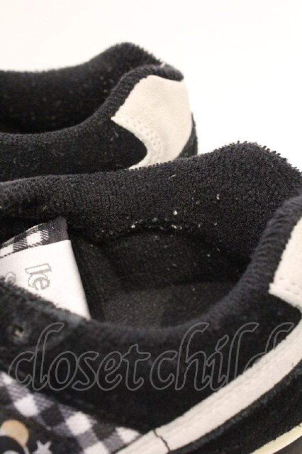 画像3: Candy Stripper / PEPE GINGHAM HIGH SOLE SNEAKERS 24cm ブラック O-26-03-04-037-PU-SH-IG-OS (3)