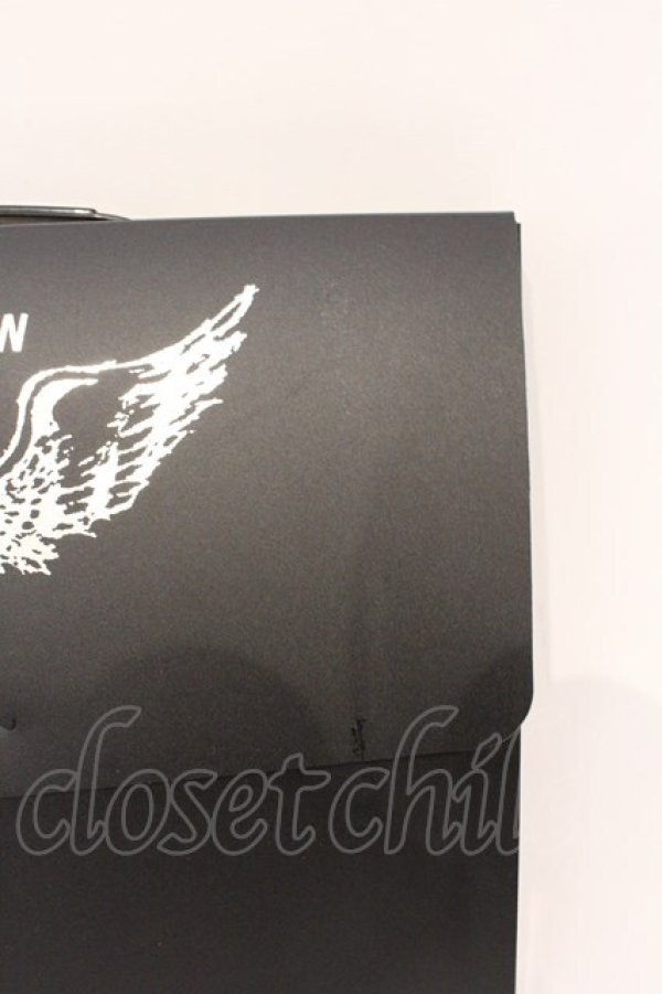 画像2: PEACE NOW / ファイルバッグ  ブラック O-26-03-04-038-PU-ZA-IG-OS (2)