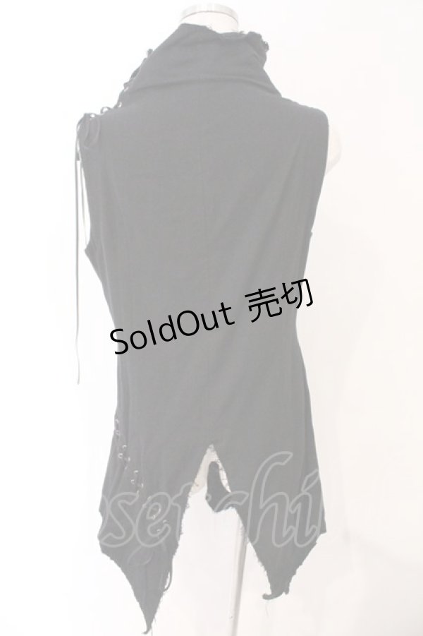 画像6: BPN / カットオフハイネックトップス M ブラック O-26-03-04-039-GO-TO-IG-OS (6)