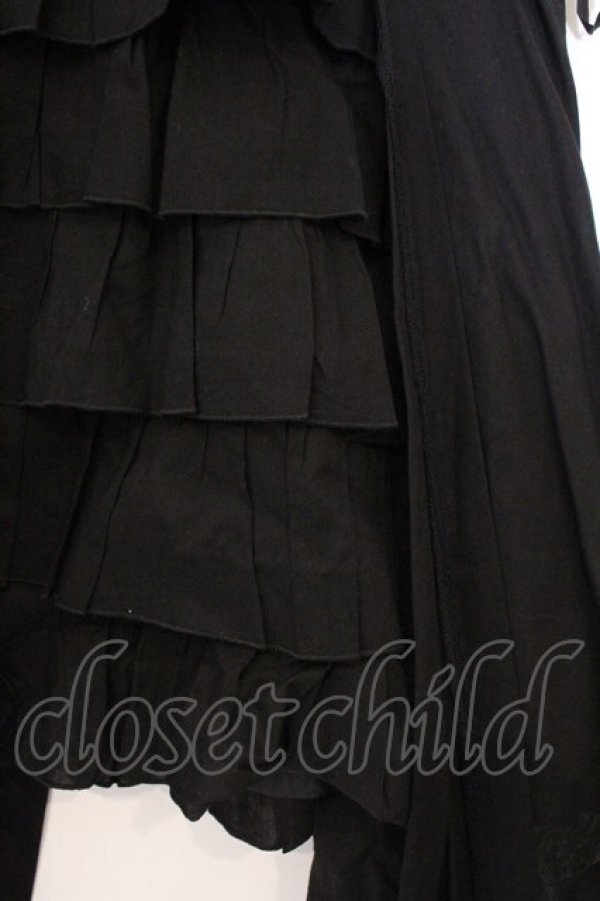 画像2: PEACE NOW / 前後ティアードスカート M ブラック O-26-03-04-042-PU-SK-IG-OS (2)