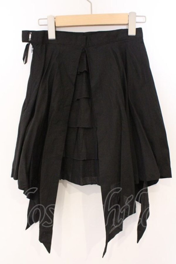 画像4: PEACE NOW / 前後ティアードスカート M ブラック O-26-03-04-042-PU-SK-IG-OS (4)