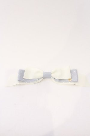 画像: Melody BasKet / 刀剣乱舞ONLINE　リボンクリップ  大和守安定(ホワイト×サックス) O-26-03-04-007-LO-AC-OW-OS