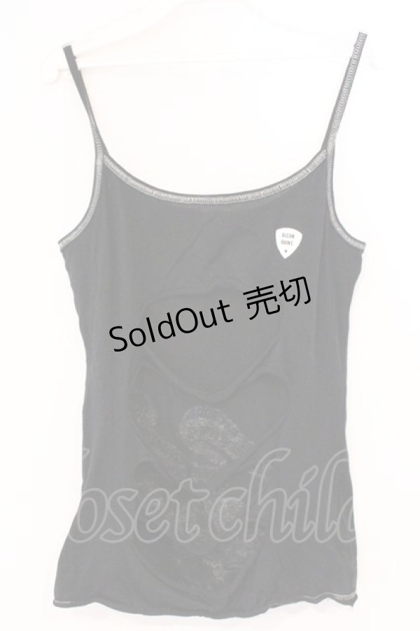 画像1: ALGONQUINS / プリントダメージキャミソール  ブラック O-26-03-04-046-AL-TO-IG-OS (1)