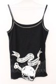 画像3: ALGONQUINS / プリントダメージキャミソール  ブラック O-26-03-04-046-AL-TO-IG-OS (3)