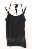 画像1: ALGONQUINS / ホルターキャミソール  ブラック O-26-03-04-047-AL-TO-IG-OS (1)