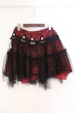 画像3: ALGONQUINS / スカルゼブラ柄イレヘムミニスカート  レッド×ブラック O-26-03-04-053-AL-SK-IG-OS (3)