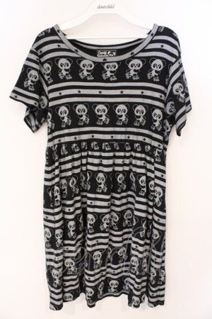 画像: Candy Stripper / ROLLER SKATING PEPE ONE-PIECE 2 ブラック O-26-03-04-056-PU-OP-IG-OS