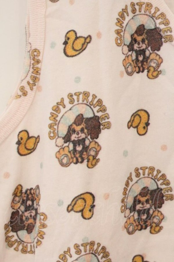 画像2: Candy Stripper / キャラクター総柄タンクトップ F ピンク O-26-03-04-058-PU-TO-IG-OS (2)