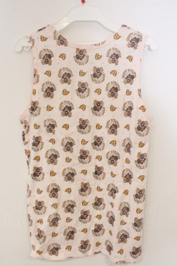 画像3: Candy Stripper / キャラクター総柄タンクトップ F ピンク O-26-03-04-058-PU-TO-IG-OS (3)