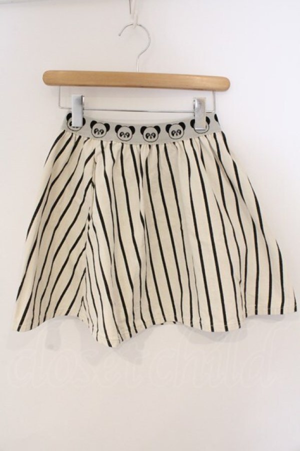 画像1: Candy Stripper / ストライプフレアースカート 2 アイボリー O-26-03-04-059-PU-SK-IG-OS (1)