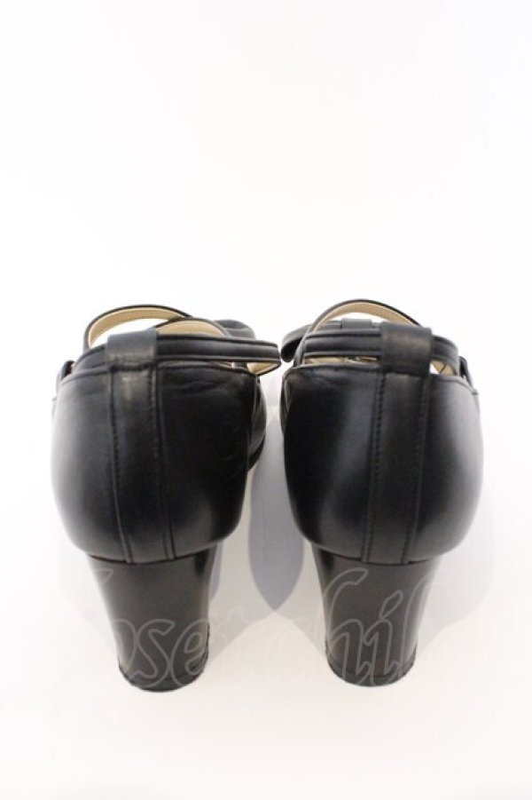 画像3: Leur Getter / 本革クロスストラップシューズ 23.5cm クロ O-26-03-04-008-LU-SH-OW-OS (3)