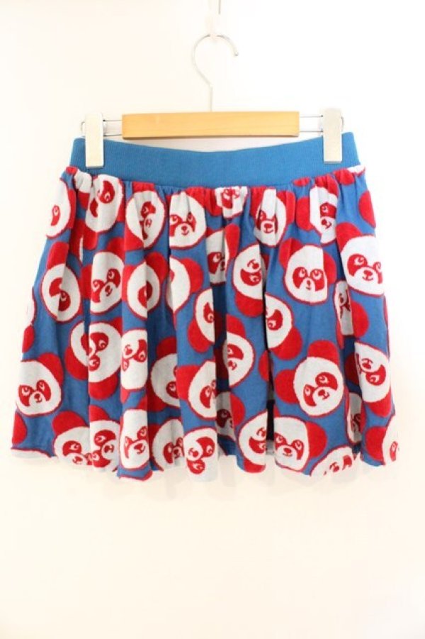 画像2: Candy Stripper / 起毛ペペフェースフレアーミニスカート 2 ブルー×レッド×ホワイト O-26-03-04-065-PU-SK-IG-OS (2)