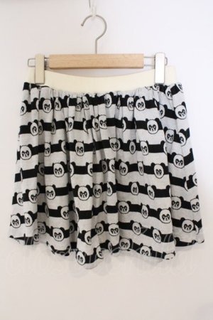 画像: Candy Stripper / ペペボーダースカート  ブラック×オワイト O-26-03-04-067-PU-SK-IG-OS