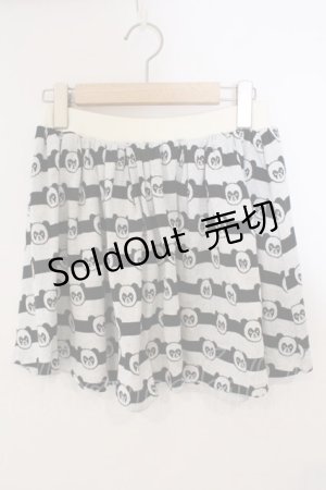 画像: Candy Stripper / ペペボーダースカート  ブラック×オワイト O-26-03-04-067-PU-SK-IG-OS