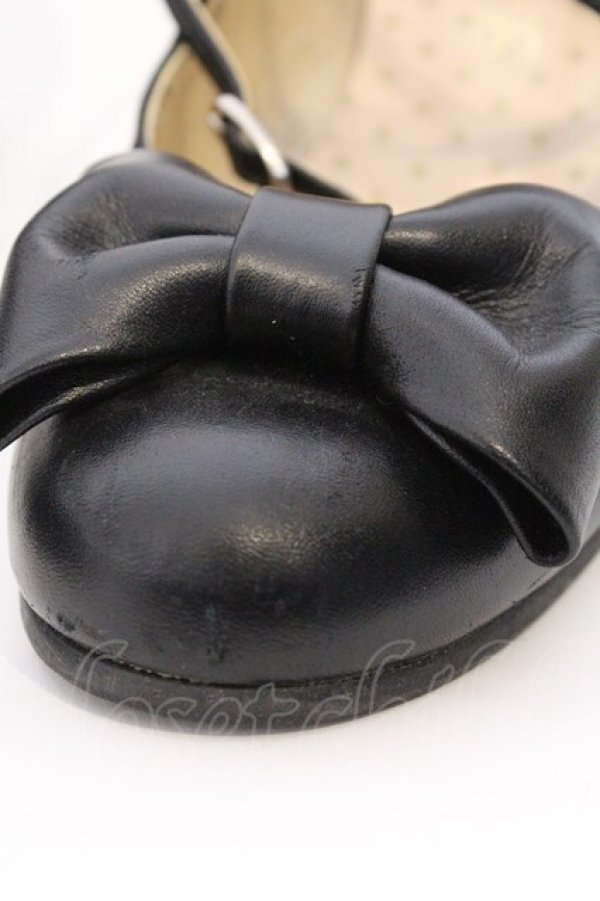 画像5: Leur Getter / 本革クロスストラップシューズ 23.5cm クロ O-26-03-04-008-LU-SH-OW-OS (5)