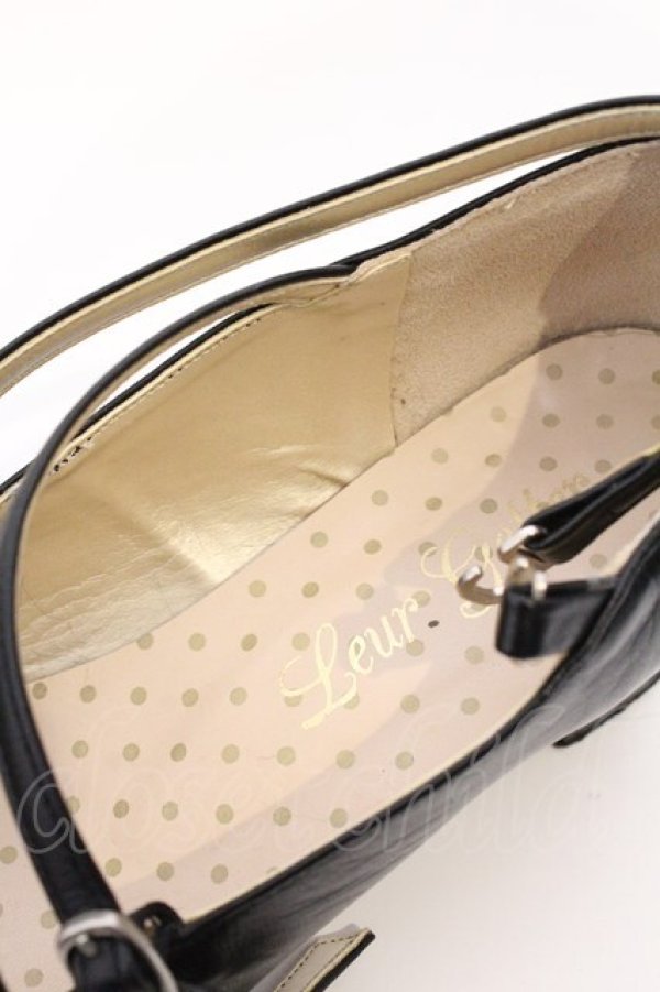 画像7: Leur Getter / 本革クロスストラップシューズ 23.5cm クロ O-26-03-04-008-LU-SH-OW-OS (7)