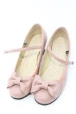 画像1: Leur Getter / リボン付本革シューズ 22.5cm ピンク O-26-03-04-009-LU-SH-OW-OS (1)