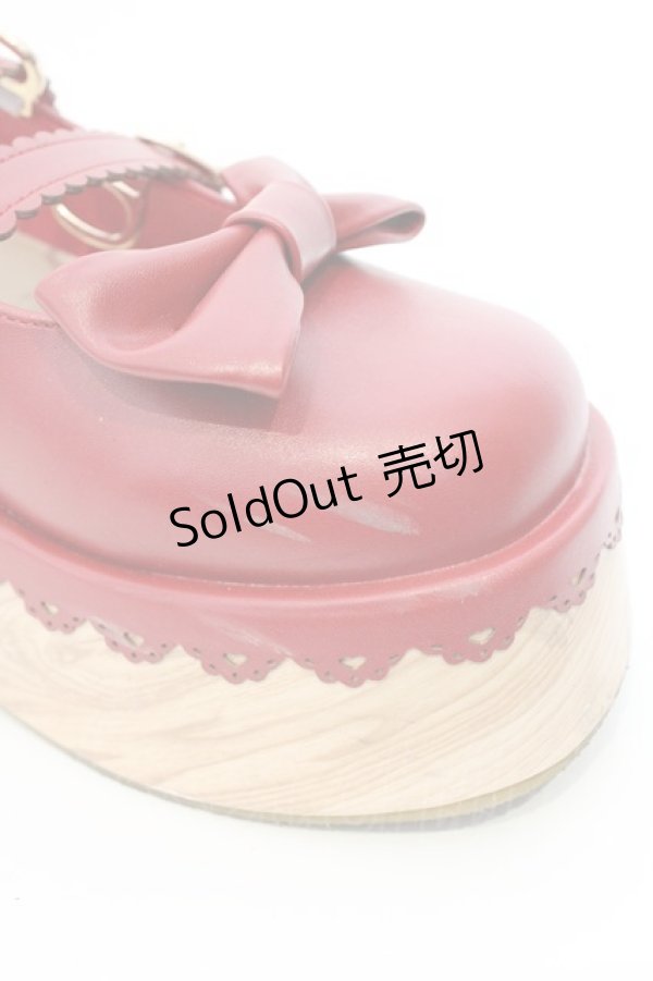 画像5: Chalmiere / 木底風パンプス L アカ O-26-03-04-010-0-SH-IG-OS (5)