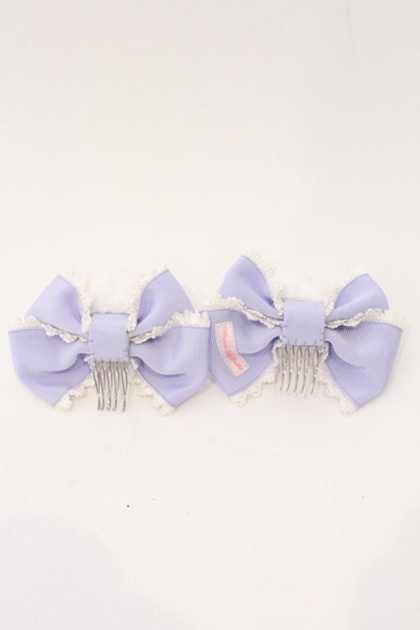 画像2: Angelic Pretty / うさぎのしっぽコーム  ラベンダー O-26-03-04-011-AP-AC-IG-OS (2)