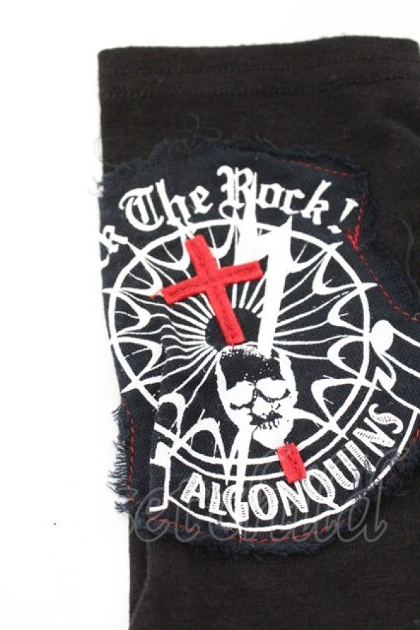 画像2: ALGONQUINS / アームカバー  ブラック×レッドメッシュ O-26-03-04-013-AL-ZA-IG-OS (2)