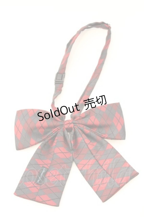 画像2: PUTUMAYO / トランプ王冠リボンタイ  レッド×ブラック O-26-03-04-015-PT-ZA-IG-OS (2)