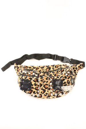 画像: HELL CAT PUNKS / レオパードウエストポーチ  ブラウン O-26-03-04-022-PU-BG-IG-OS