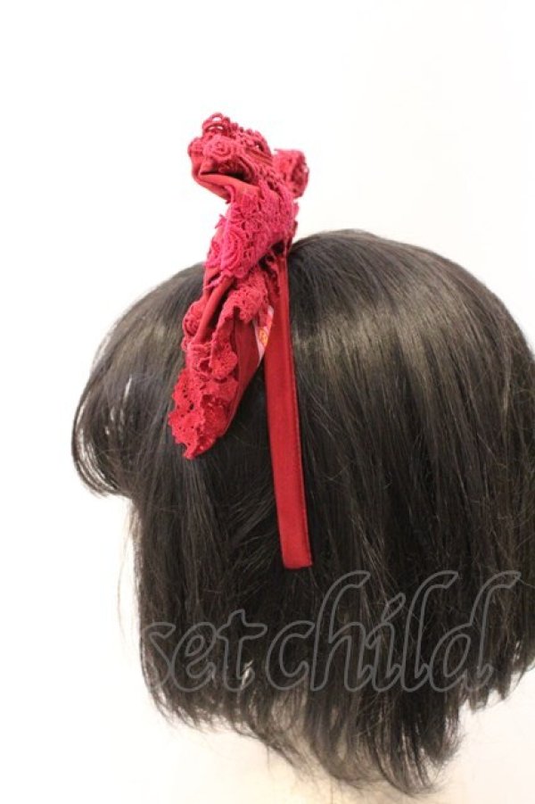 画像2: BABY,THE STARS SHINE BRIGHT / キャメロンカチューシャ  えんじ O-26-03-04-029-BA-AC-IG-OS (2)