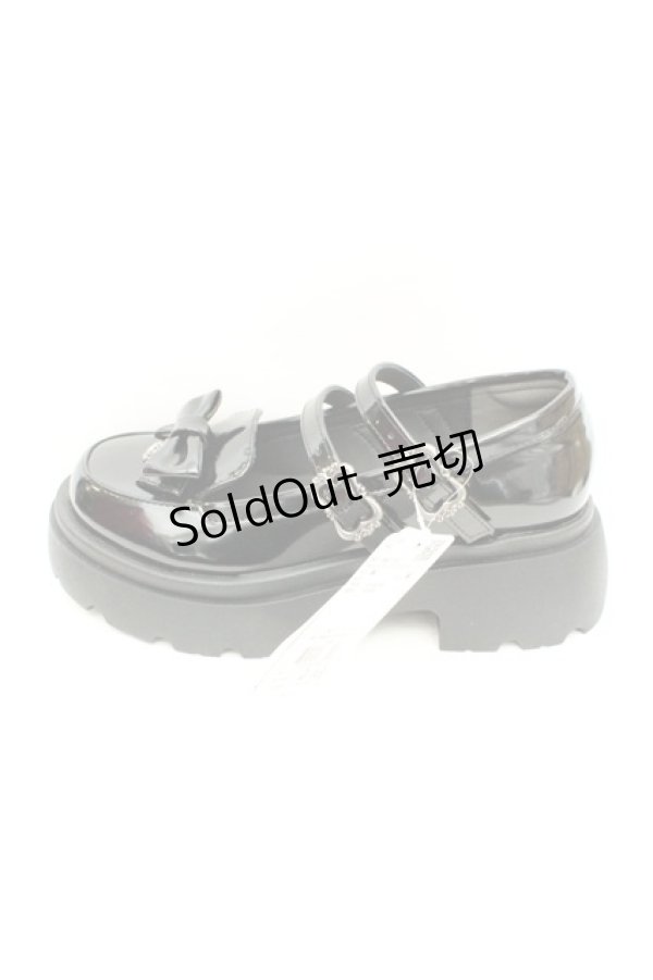 画像6: axes femme / Ｗストラップリボンローファー M クロ O-26-03-05-002-AX-SH-OW-OS (6)