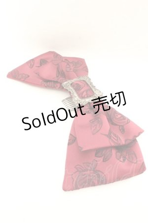 画像: Sheglit / "Bell Rose"リボンコーム  ワイン O-26-03-05-009-EL-AC-OW-OS