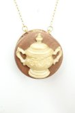 画像1: swantalor / sugar pot macaron necklace（シュガーポットマカロンネックレス）  ブラウン O-26-03-05-014-PU-AC-IG-OS (1)
