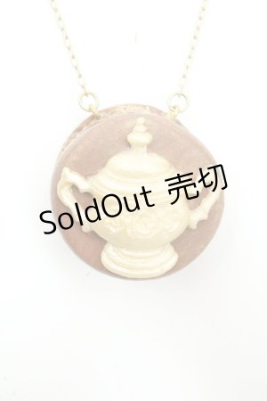 画像: swantalor / sugar pot macaron necklace（シュガーポットマカロンネックレス）  ブラウン O-26-03-05-014-PU-AC-IG-OS