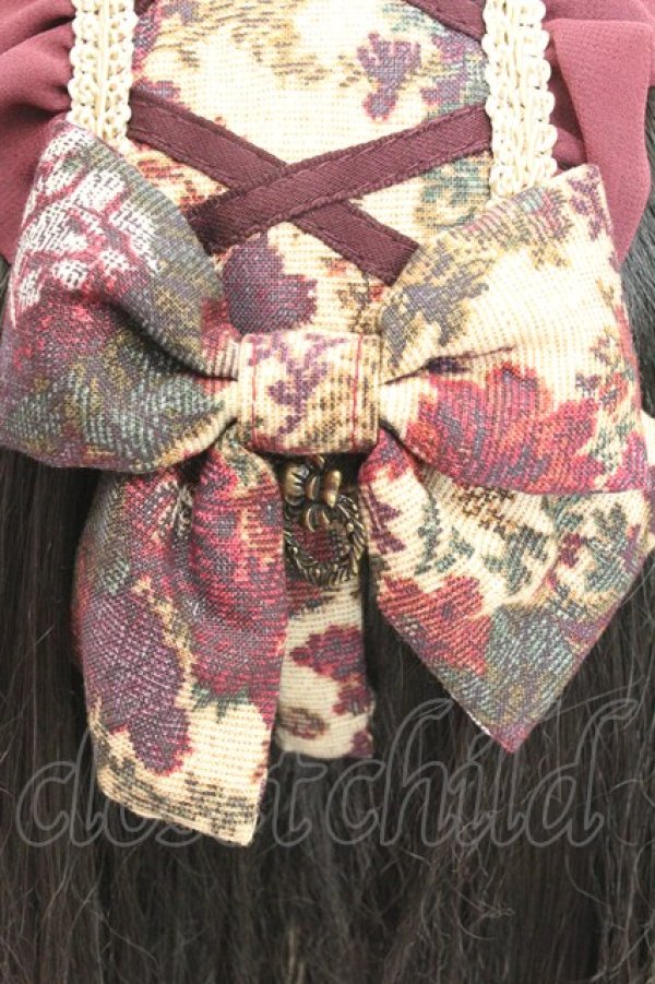 画像3: metamorphose / ゴブランブーケカチューシャ  アカ系 O-26-03-05-019-ME-AC-OW-OS (3)