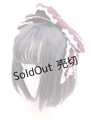 画像: Innocent World / バラドールリボンカチューシャ  ワイン O-26-03-05-022-IW-AC-OW-OS