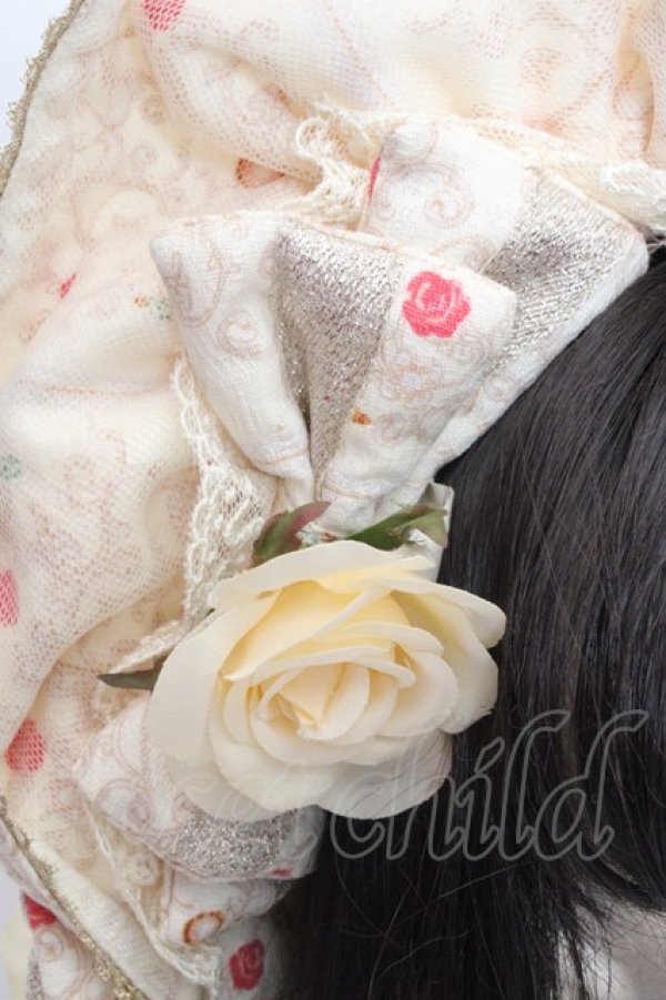 画像2: metamorphose / Majestic princessボンネット  シャンパン O-26-03-05-025-ME-AC-OW-OS (2)