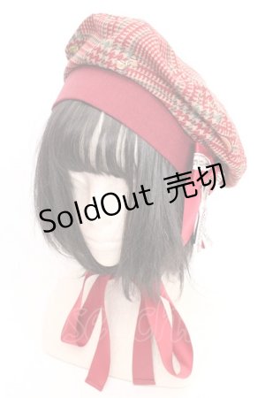 画像: metamorphose / tailor's bear ベレー帽  アカ系 O-26-03-05-026-ME-AC-OW-ZT485