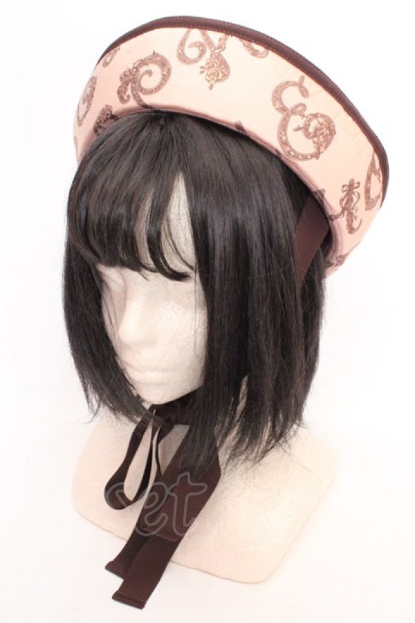 画像1: metamorphose / Romantic alphabetハット  ピンク O-26-03-05-027-ME-AC-OW-OS (1)