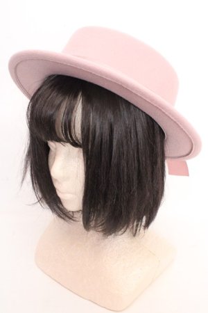 画像: m petit by misako / TT*AMリボンカンカン帽  ピンク O-26-03-05-029-LO-AC-IG-OS