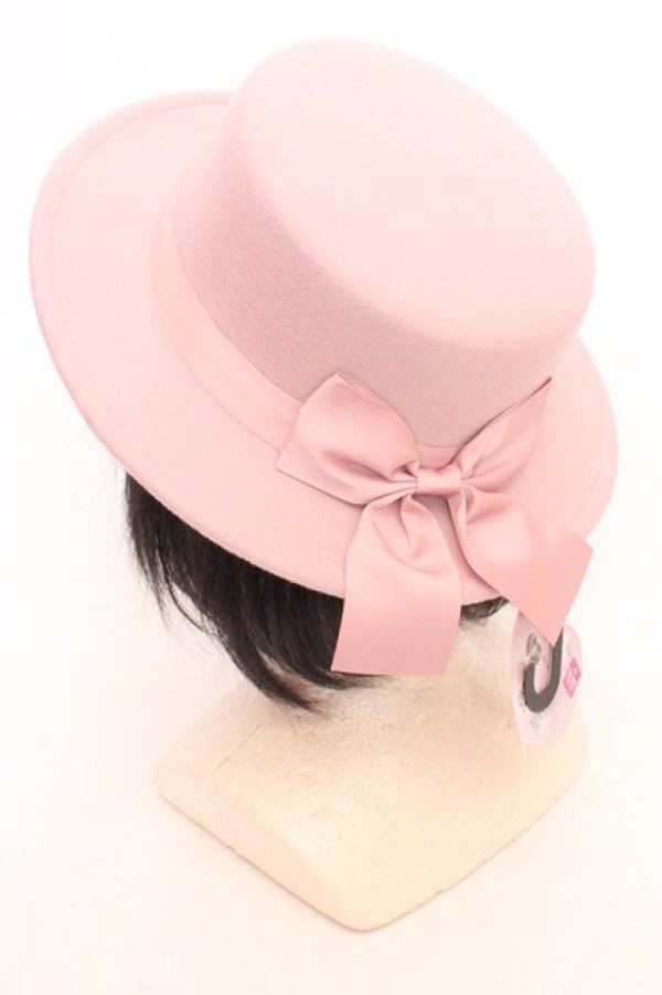 画像2: m petit by misako / TT*AMリボンカンカン帽  ピンク O-26-03-05-029-LO-AC-IG-OS (2)