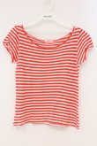 画像1: Candy stripper / ボーダーTシャツ 2 レッド×ホワイト O-26-03-06-001-0-TS-IG-OS (1)