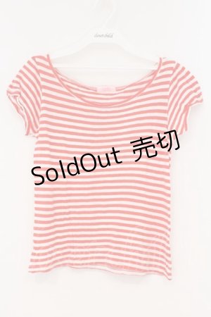 画像: Candy stripper / ボーダーTシャツ 2 レッド×ホワイト O-26-03-06-001-0-TS-IG-ZT0312G
