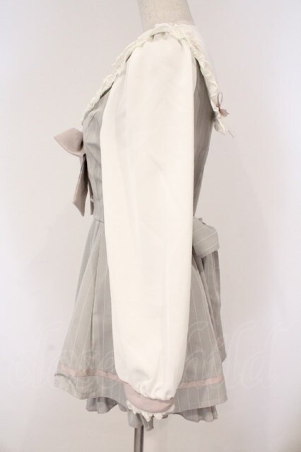 画像3: LIZ LISA / セーラーカラーセットアップ  グレー×シロ O-26-03-06-003-LO-OP-IG-OS (3)