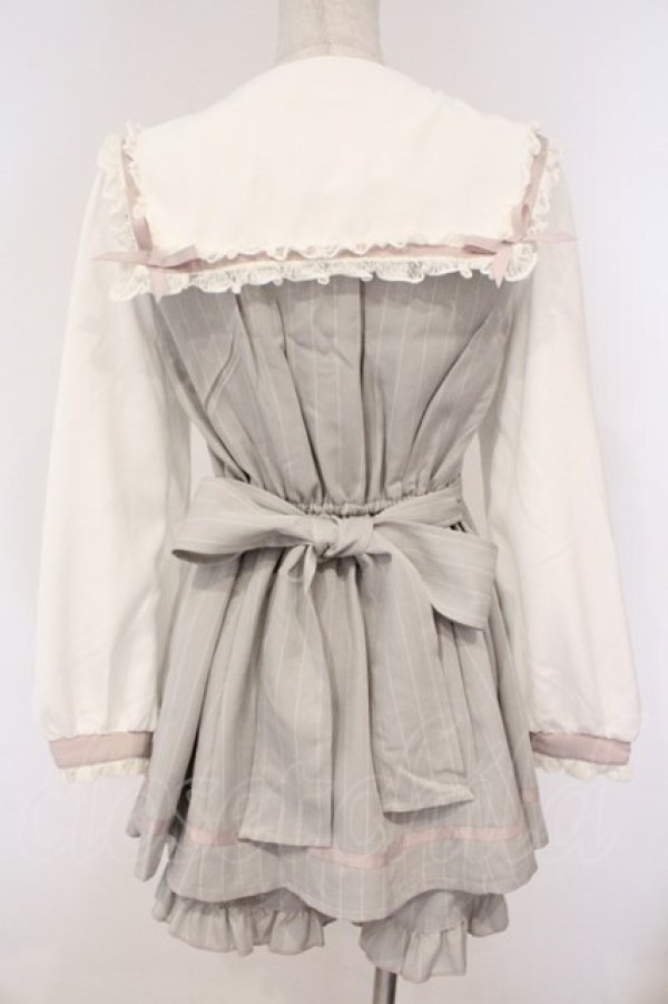 画像4: LIZ LISA / セーラーカラーセットアップ  グレー×シロ O-26-03-06-003-LO-OP-IG-OS (4)