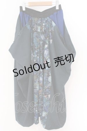 画像: Qutie Frash / ハカマパンツ  ブルー×グリーン O-26-03-06-039-QU-PA-IG-OS