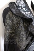 画像3: Qutie Frash / フリル着物カーディガン  ブラック×ゴールド O-26-03-06-041-QU-TO-IG-OS (3)