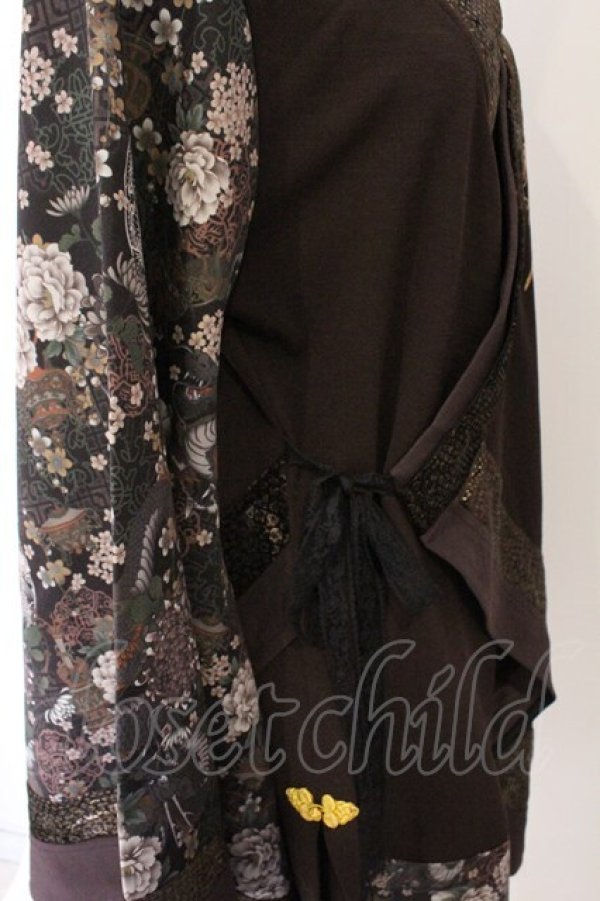 画像3: Qutie Frash / 着物カーデ  ブラウン O-26-03-06-042-QU-TO-IG-OS (3)