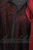 画像2: Qutie Frash / コウモリポンチョ  レッド×ブラック O-26-03-06-043-QU-TO-IG-OS (2)