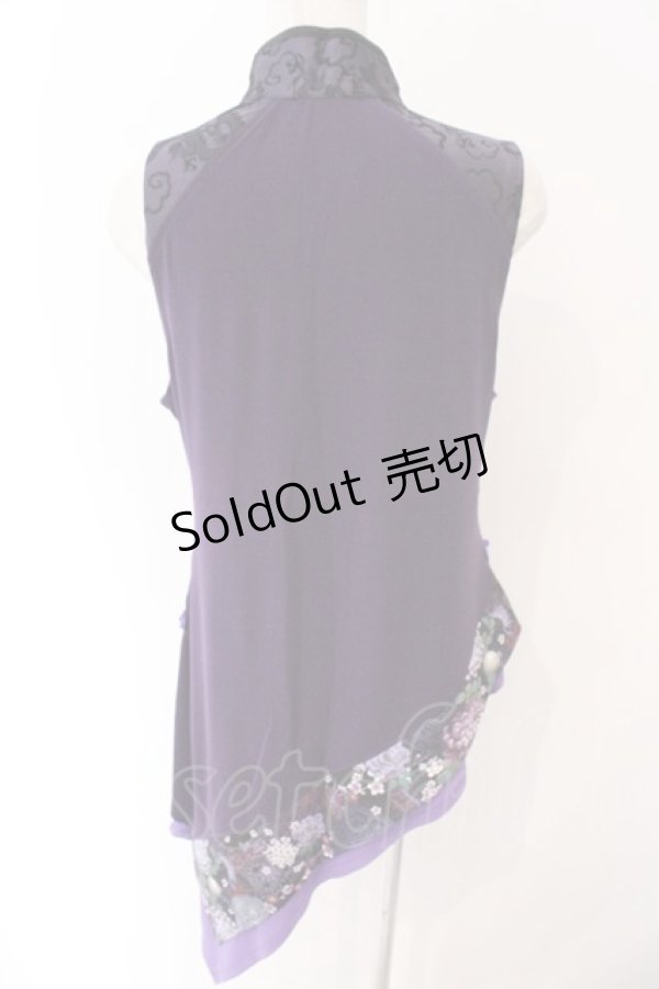 画像3: Qutie Frash / チャイナチュニック  パープル O-26-03-06-046-QU-TO-IG-OS (3)