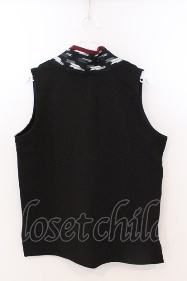 画像2: Qutie Frash / 2021プレミアム銀麗-GINREI-インナータンクT  ブラック×矢絣柄 O-26-03-06-054-QU-TO-IG-OS (2)