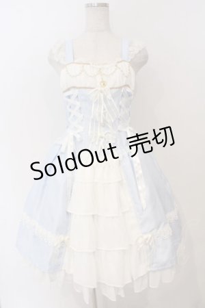 画像: BABY,THE STARS SHINE BRIGHT / ミカエルの祝福ジャンパースカート  サックス×シロ O-26-03-06-006-BA-OP-IG-OS