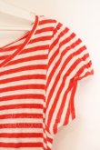 画像2: Candy stripper / ボーダーTシャツ 2 レッド×ホワイト O-26-03-06-001-0-TS-IG-OS (2)